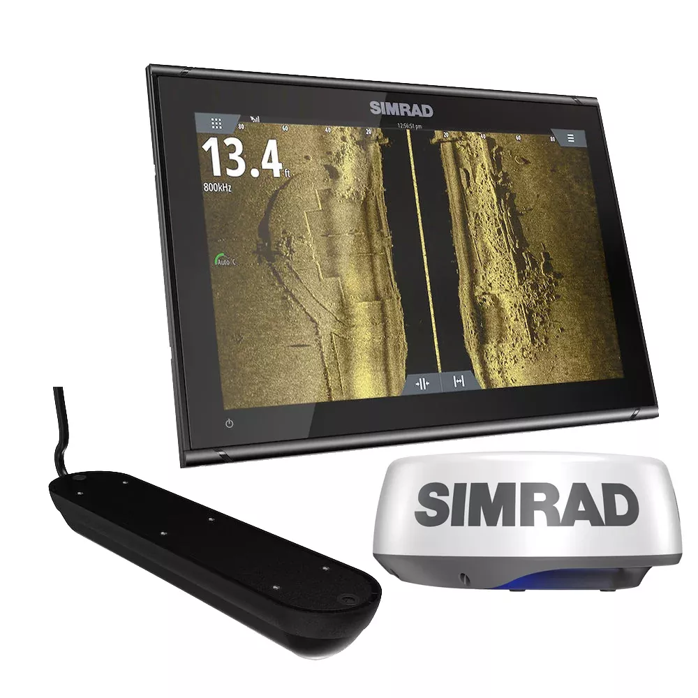 Simrad GO9 XSE Chartplotter Radar Bundle HALO20+ Active Imaging 3-in-1