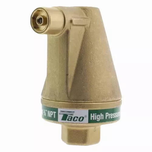 Taco 409-3 3/4" Brass Automatic Air Vent – Hydronic Heating; HVAC System