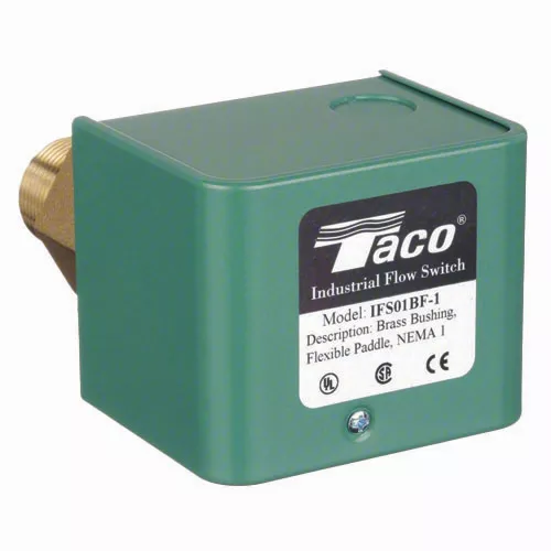 Taco IFS01BR-1 1" Flow Switch with Brass Rigid Paddle – Hydronic & HVAC Systems