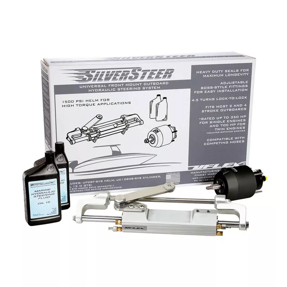 Uflex - SilverSteer 2.0 High-Performance Front Mount Outboard Hydrauli