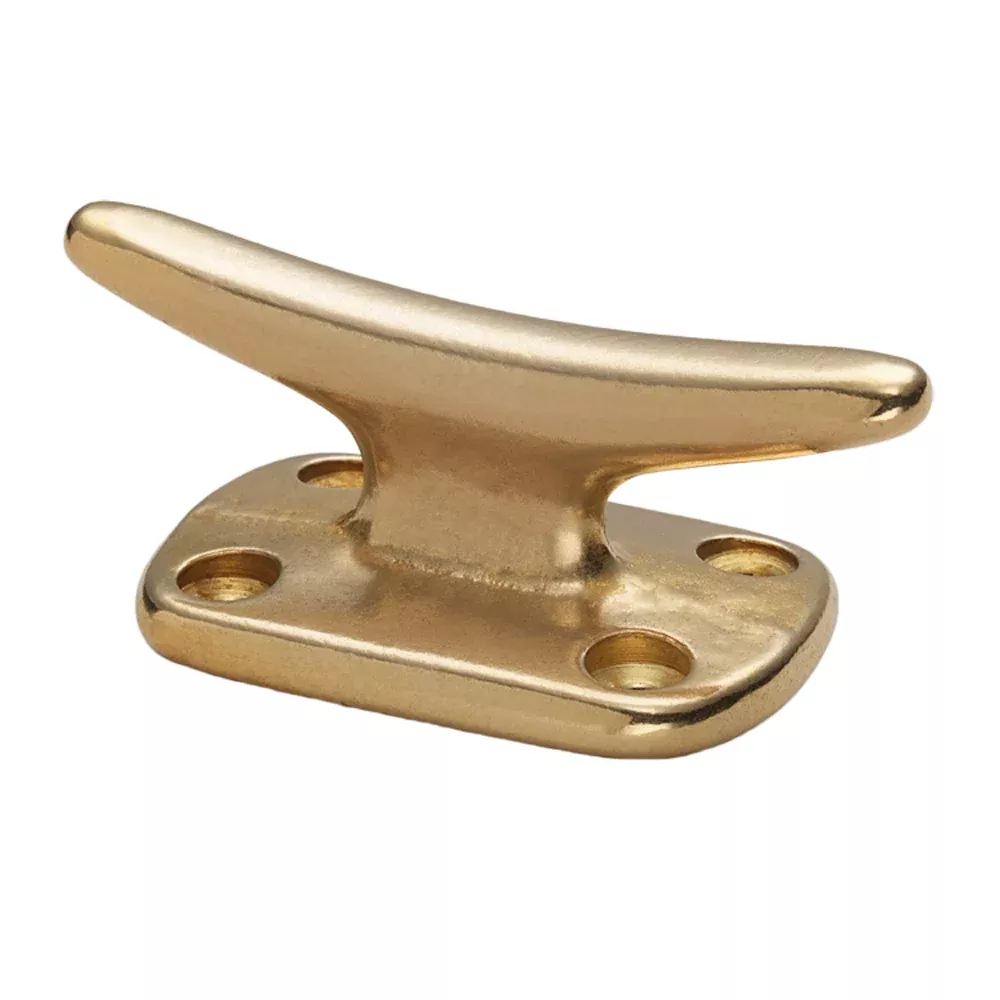 Whitecap Fender Cleat Polished Brass 2 S976BC