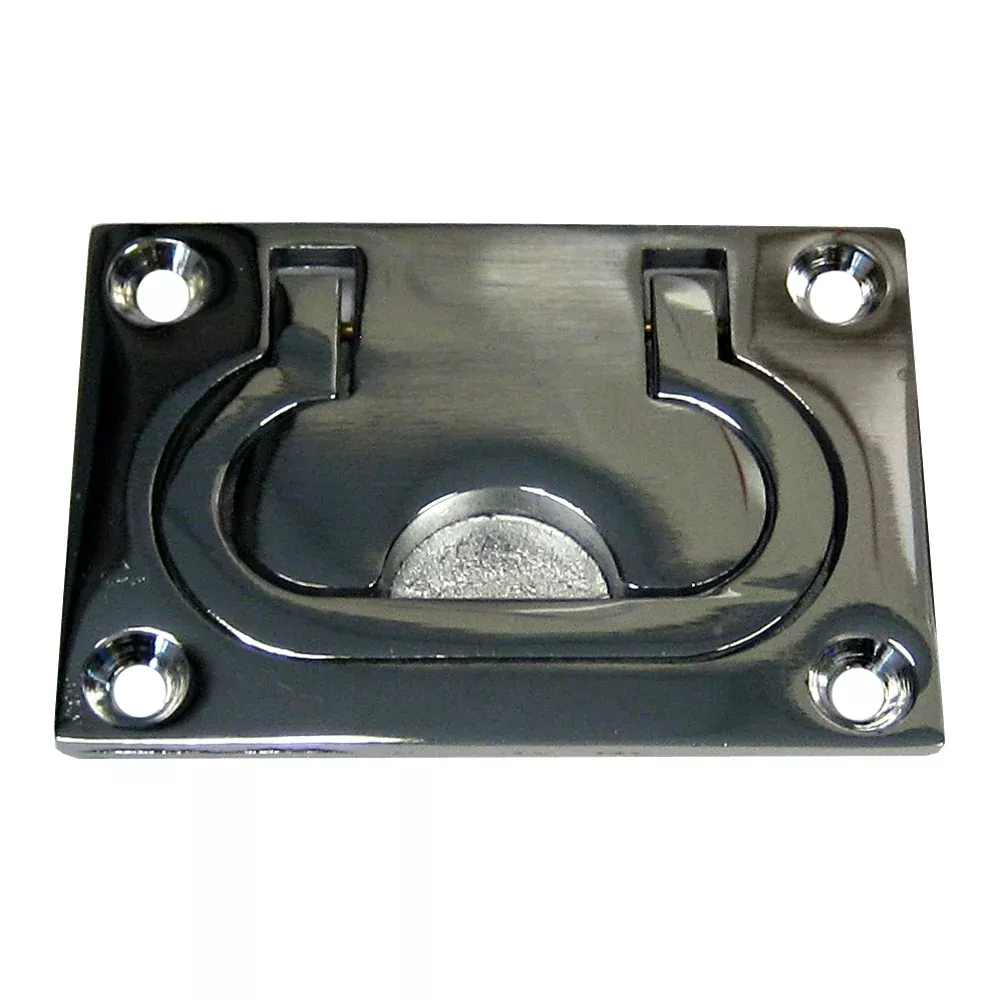 Whitecap Flush Pull Ring CPBrass 3 x 2 S3364C