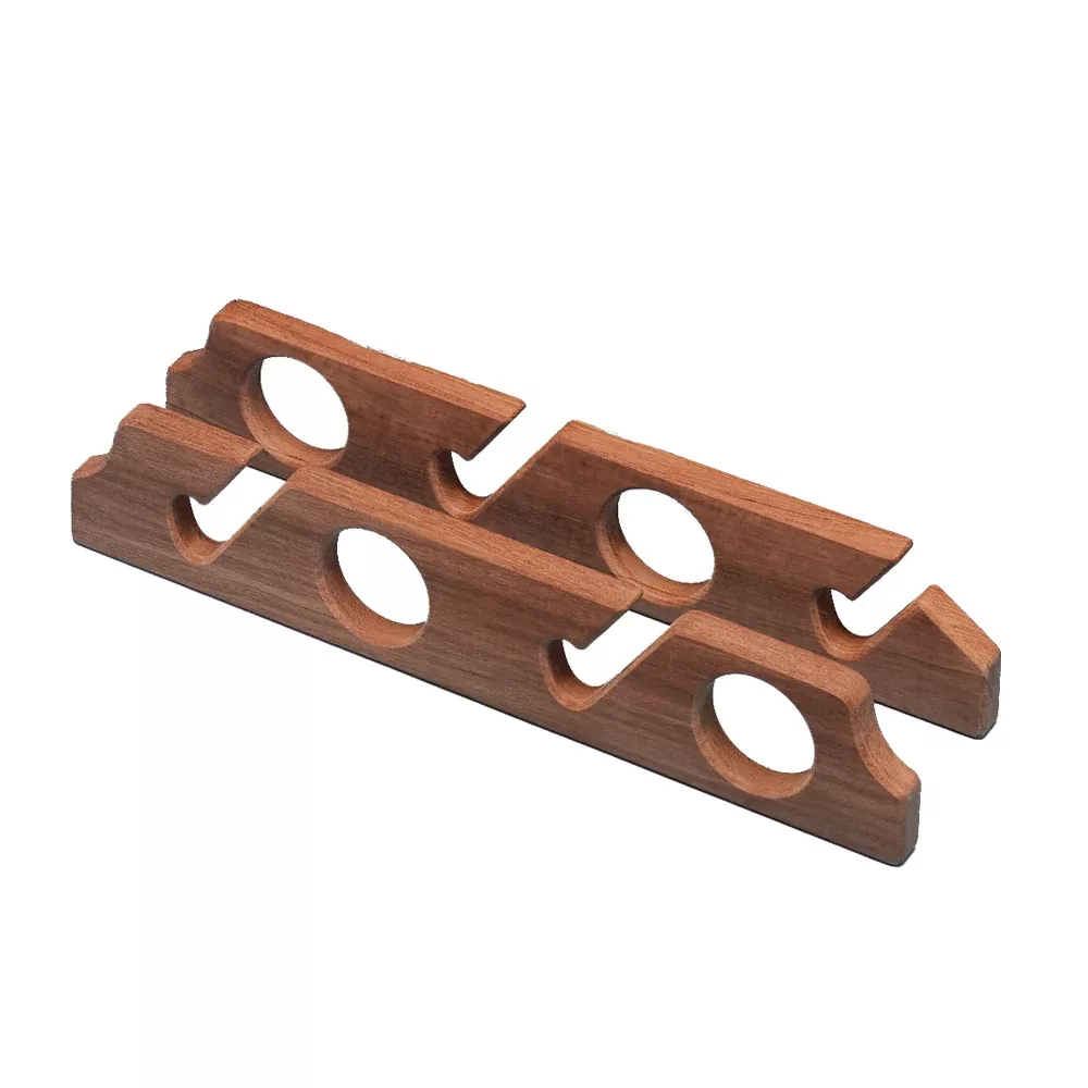 Whitecap Teak FourRod Storage Rack Pair 60612