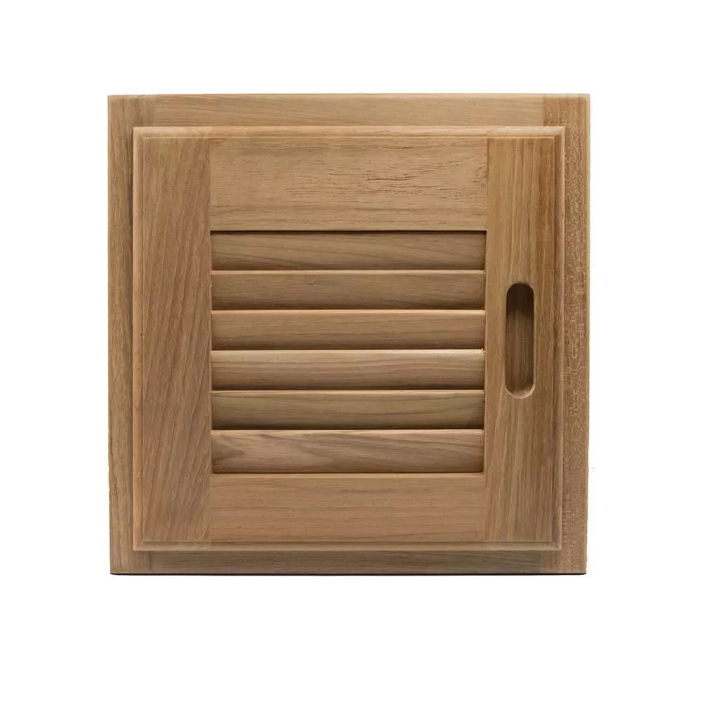 Whitecap Teak Louvered Door Frame Right Hand 12 x 12 60720